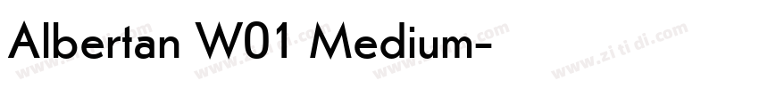 Albertan W01 Medium字体转换